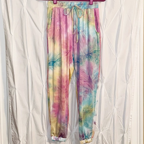 Jamboree Pocketed Tie Dye Knit Joggers - Picture 4 of 8